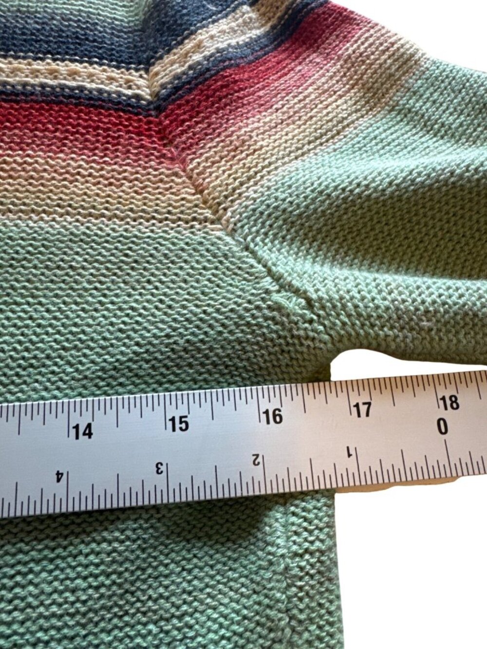 Lauren Ralph Lauren Aztec Sweater Size M Boho Southwestern Linen Cotton READ - Picture 9 of 11